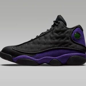 Black and Purple Sneakers